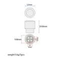 thumbnail image 4 of Reemplazo de tapa de punta de perilla de interruptor de 5 piezas para interruptores selectores de recolección de guitarra eléctrica (negro), 4 of 7
