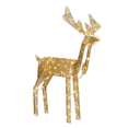thumbnail image 4 of Tcbosik 3.6ft Outdoor Christmas Decoration with Motor and 120 LED Lights, Motorized Reindeer with Shaking Head, Xmas Holiday Decor with Warm White Light for Indoor & Outdoor, Gold, 4 of 11