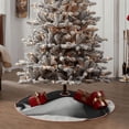 thumbnail image 4 of Fotbe Black White Fluid Sculpture Pattern Christmas Tree Skirt, Tree Skirts Plush Christmas Decorations, Christmas Tree Skirts Xmas Decorations Holiday Party Decor-30", 4 of 6