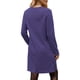 thumbnail image 4 of UVN Vestidos para Mujer Otoño Invierno Manga Larga Cuello Redondo Casual Jersey Sudadera Vestido con Abertura Lateral, 4 of 8