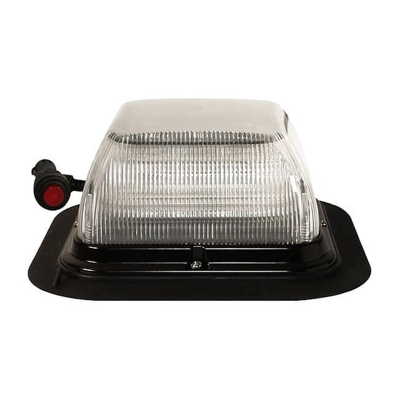 Ecco Beacon Light,Amber, Clear,3-5/16" H EB7185CAA-VM