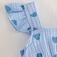 thumbnail image 6 of TOWED22 Infant Toddler Girl 2 Piece Cute Clothes Sets Sleeveless Tank Top and Shorts Lovely Outfits Baby Summer Clothing(Blue,18-24 M), 6 of 7