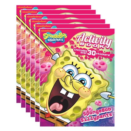Nickelodeon's SpongeBob SquarePants 32-Page Coloring and Activity Book with Stickers (Pack of 6)