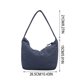 thumbnail image 3 of Bolso de mano de mujer de color liso, bolso de hombro de nailon suave | Bolso tote de gran capacidad para uso diario | Bolso cruzado de mano para el brazo, ideal para ir de compras al trabajo., 3 of 6