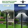 thumbnail image 5 of Chiuer 100W LED Post-top Fixture with Photocell 13000LM Adjustable 3000K 4000K 5000K 100-277V, 5 of 8