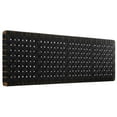 thumbnail image 2 of Sparta Weave Wall-Mount Vegan Leather King Headboard in Walnut Black, 2 of 7