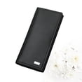 thumbnail image 4 of Cartera larga de cuero de PU de la moda para hombre Monedero suave de gran capacidad para tarjetas de crédito de cheques Efectivo (negro), 4 of 8