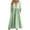 Green, variant on Womens Dresses Linen Summer Sleeveless Dresses V-Neck Button Baggy Solid Color Midi Dress Tiered Sun Dress 2023