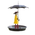 thumbnail image 6 of Outdoor Bird Feeders Umbrella Holding Little Girl Metal Craft Bird Watching Accessory Garden Decoration Ornament, 6 of 8