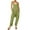 Olive, variant on STARVNC Women Solid Color V Neck Sleeveless Pockets Jumpsuit
