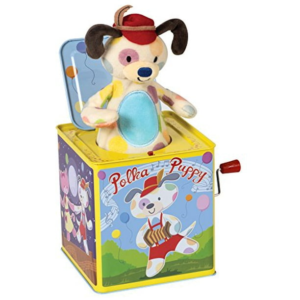 Schylling Polka Puppy Dancing Jack Box Toy - Walmart.com - Walmart.com