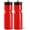 Red, variant on 50 Strong Sports Squeeze Reusable Clear Water Bottle, 2 Pack - 22 oz. BPA Free Plastic Easy Open Push/Pull Cap - Fits in Most Bike Cages