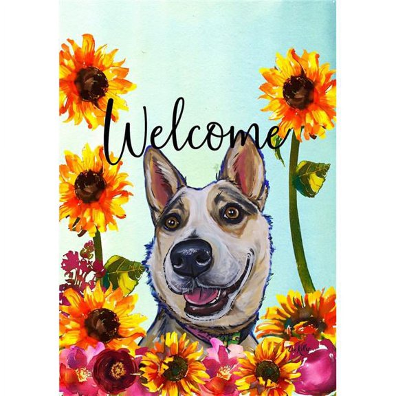 Best of Breed HH630721 Australian Cattle Dog Best of Breed Van Gogh House Flag