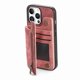 thumbnail image 5 of For iPhone 16 Pro Max Case with Zipper Card Holder Leather+TPU Phone Cover - Pink, 5 of 5