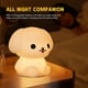 thumbnail image 2 of Luz de noche en forma de perro-Luces de silicona para niños-Brillo ajustable y controles coloridos y control remoto-medio Feliz Sencillez, 2 of 5