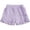 Purple, variant on Toddler Baby Girl Shorts Casual Summer Gingham Plaid Seersucker Elastic Waist Ruffle Hem Shorts Bottoms Sweet Fashion Playwear
