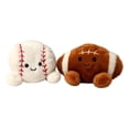 thumbnail image 2 of Set of 2 TACKLE FOOTBALL & SLUGGER BASEBALL Palm Pals 5" Stuffed Plush, Aurora, 2 of 8
