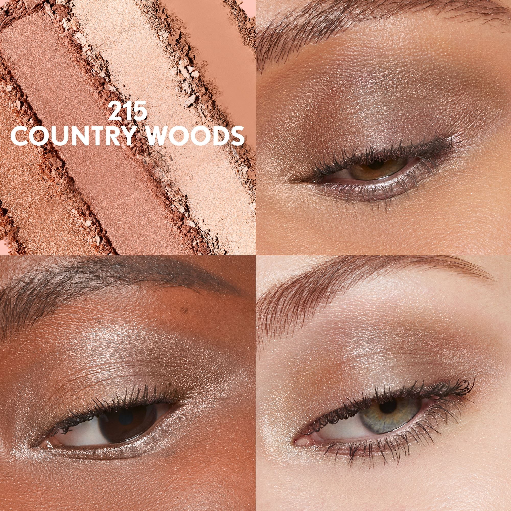 (2 pack) COVERGIRL Eye Enhancers 4-Kit Eyeshadow, 215 Country Woods, 0.19 oz