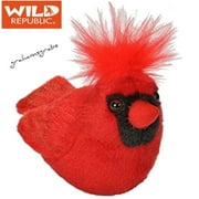 NORTHERN CARDINAL Audubon REAL BIRD CALL WILD REPUBLIC PLUSH STUFFED ANIMAL NEW