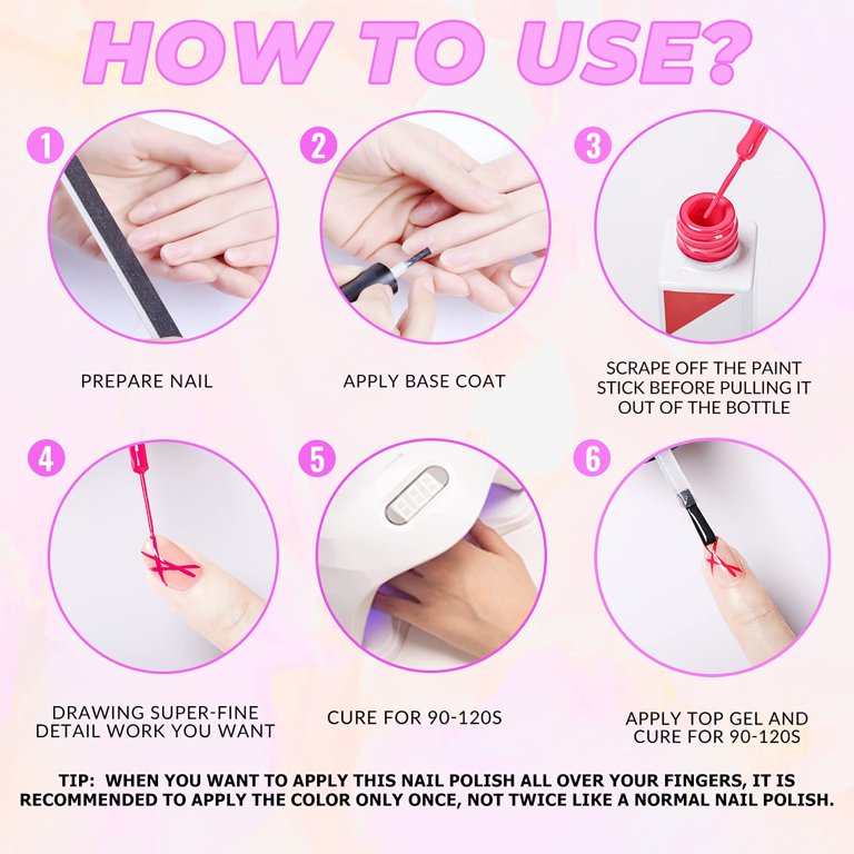 DIY Thin Brush for Nail Art or Fine Details 