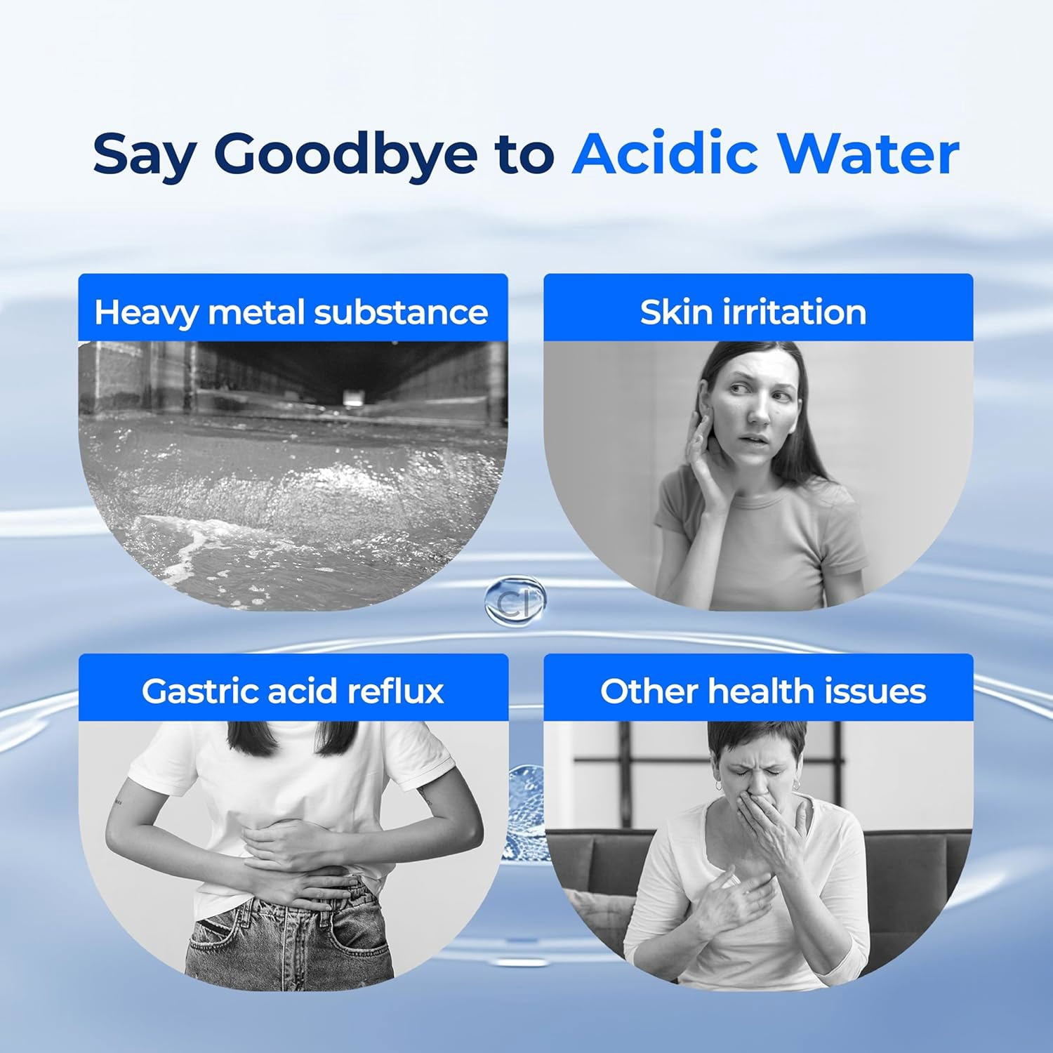 Waterdrop Alkaline WD-F27-AL Replacement for Samsung® Refrigerator Water Filter HAF-CIN/EXP, DA29-00020B, HAF-CIN, DA97-08006A-1, RF28HMEDBSR, RF263BEAESR, RS25J500DSR, RF263TEAESG, 2 Pack