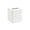 White, variant on Faux Leather Striped Square Tissue Box Cover For Living Room Coffee Table Bathroom And Dining Room White 1 Count