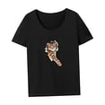 thumbnail image 4 of Camiseta para mujer de verano a la moda, suave y cómoda camisa con cuello redondo para viajar y trabajar SG, 4 of 7