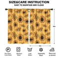 thumbnail image 2 of Blackout Kids Curtains,Yellow Black Polka Dot Sunflower Pattern Childrens Insulated Curtains Set Of 2,Bedroom Essentials,Toddler Room Decor 52"x84", 2 of 5
