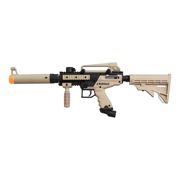 Cronus Semi Auto Paintball Marker Gun, Black and Tan