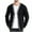 Black, variant on Men's V Neck Cardigan Sweater Ribbed Knit Pattern Striped Button Sweater Fall Winter Warm Tops Gray