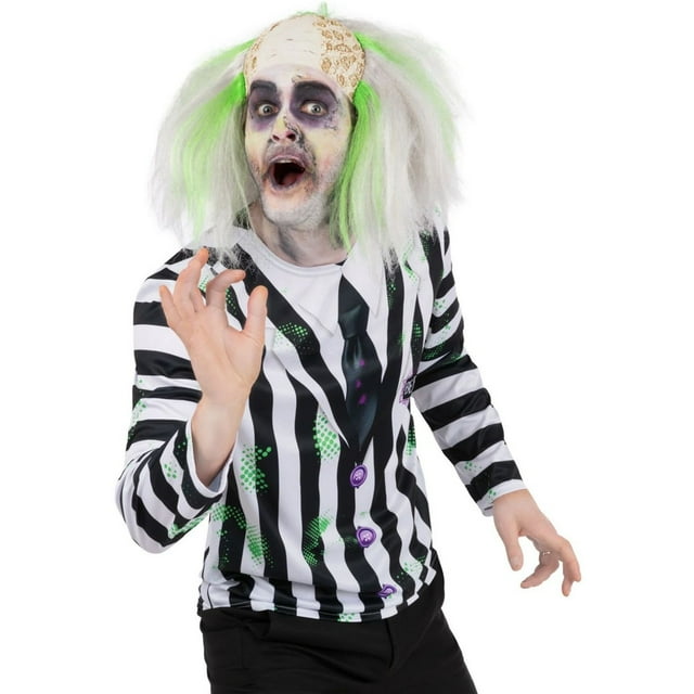 Beetlejuice Haut de Costume pour Adulte