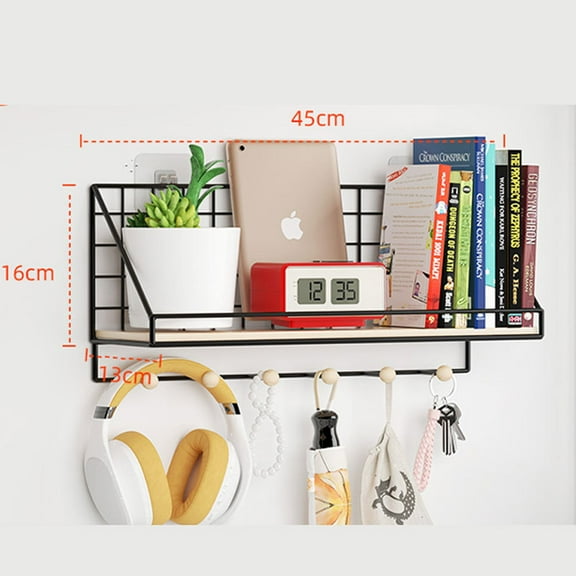 Namzi nail board rack set, metal bracket, display wall organizer, office garage workbench storage tray (black, style 2)