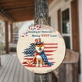 thumbnail image 3 of Democratic Shiba Inu Making Woof Count Election 2024 Round Wood Sign Shibas Dog Lovers Gifts Idea Hanging Wall Home Decor - 01001, 3 of 5