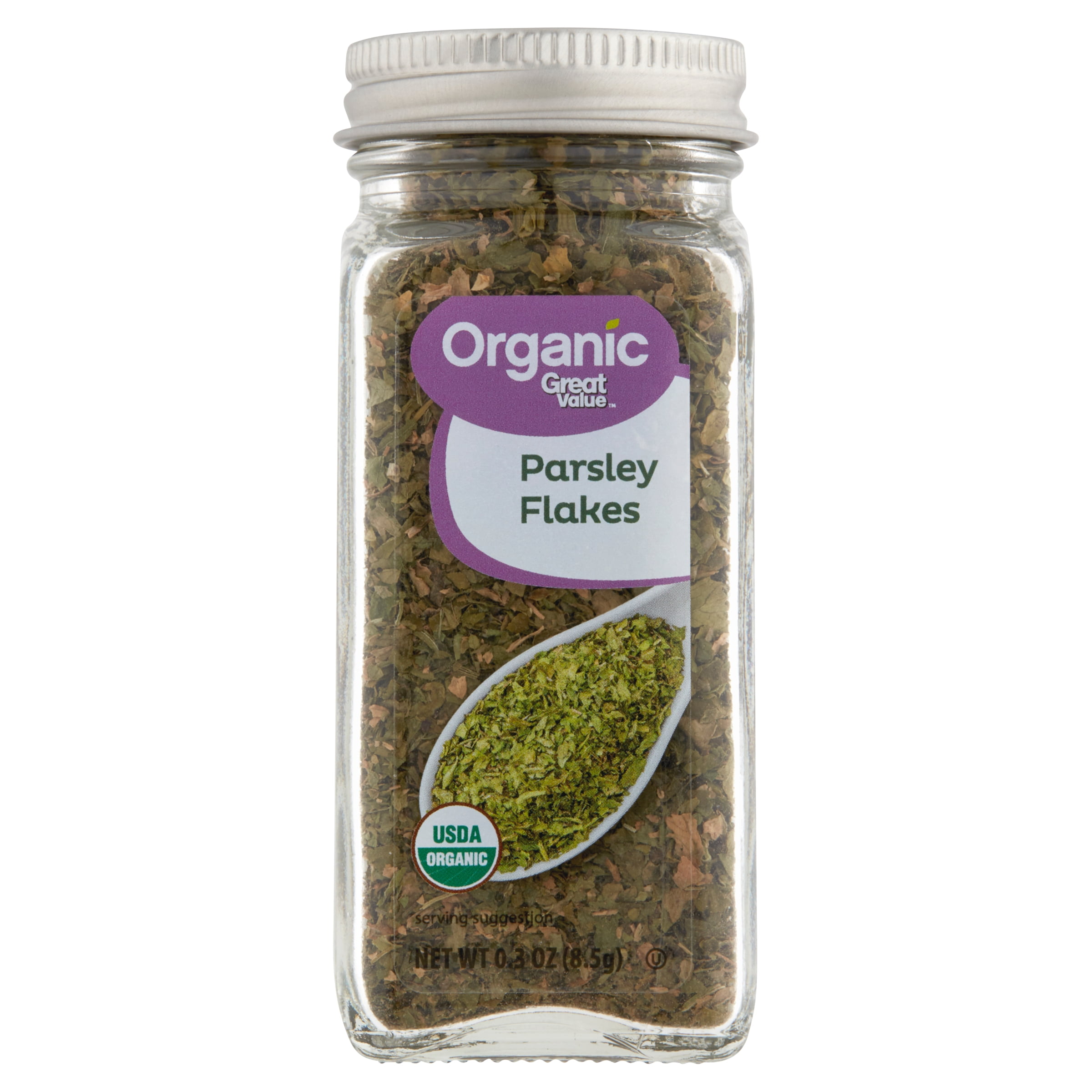 Great Value Organic Parsley Flakes, 0.3 oz