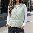thumbnail image 2 of Edvintorg Women's Fleece Lined Waistcoat Winter Sleeveless Vest Casual Outerwear with Pockets Plus Size Womens Clothing, 2 of 8