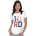 thumbnail image 3 of Béisbol Republica Dominicana Ball Womens Slim Fit Graphic Tee Brisco Brands S, 3 of 5