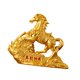 thumbnail image 3 of Estatua de caballo Feng Shui, regalo de cumpleaños chino, adornos modernos, figura de caballo para estantería, escritorio, mesa, decoración de sala de Oro, 3 of 8