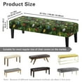 thumbnail image 3 of POLERO Christmas Tree Sretch Bench Covers Slipcover Color Lights Print Dining Bench Cover with Elastic Band Home Decoration Washable Rectangle Piano Chair Cover for Dining Room, Living Room, Garden, 3 of 7