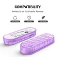 thumbnail image 5 of Fintie Protective Case for Chromecast with Google TV HD 2022/ 4K 2020 Voice Remote, Lightweight Anti-slip Shockproof Silicone Cover for 2020 Chromecast Voice Remote Controller, Purple Glow in The Dark, 5 of 8