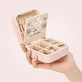 thumbnail image 2 of Personalized Jewelry Boxes, Cute Pink Travel Gifts, Graduation Essentials for Women, 2 of 7