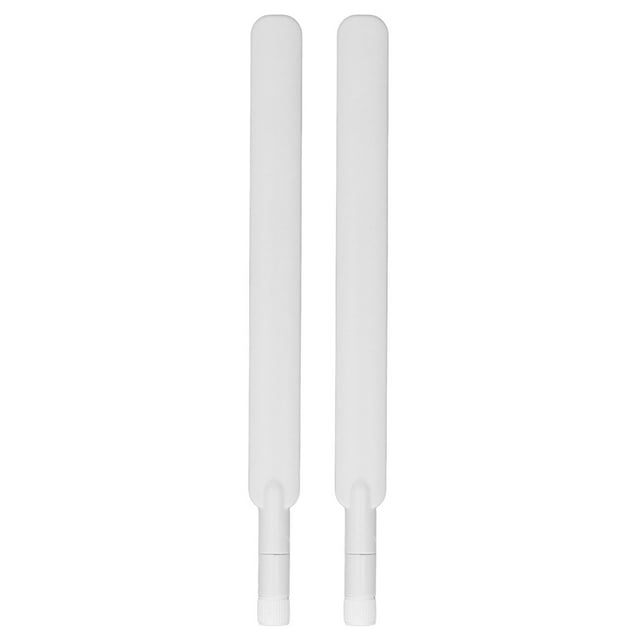 Signal Transmission Antenna, 2Pcs Omnidirectional Antenna 5dBi Waterproof SMA Male For Security Alarm White