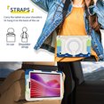 thumbnail image 6 of FJLBDE Case for Lenovo Tab One / K9 8.7 Inch 2025 with 360 Kickstand, Shoulder Strap Carrying Protective Cover, Multicolor Blue, 6 of 6