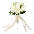 thumbnail image 2 of Elegante Juego De Ramas De Dama De Honor De Plástico De Seda De 4, Ramos De Boda De Simulación Duraderos Con Estante, Para Adecuado Fiesta De Bodas, Decoración Del Hogar,, 2 of 7