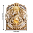 thumbnail image 5 of 3D Layered Dragon Diamond Kit 10x12in, Round Drill Canvas Wall Art, Christmas Decoration Indoor Wall Ornament Home Tabletop Decor, 5 of 7