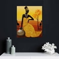 thumbnail image 4 of Nawypu  African Woman Canvas Wall Art Print Tribal Art Decor Photo Paintings Decorative Artwork for Bedroom Home Office Framed Ready to Hang, 4 of 4