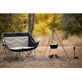 thumbnail image 4 of Spacious Double Camping Chair with Wine Glass Holders, Padded Loveseat, and Carry Bag for Beach, Lawn, and Camping, 4 of 8