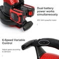 thumbnail image 2 of 40V Cordless Blower Vacuum Mulcher, High-Performance Blower, with 2 Battery, 210MPH, 2 of 5