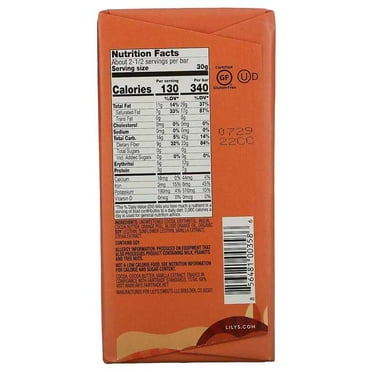 Lily's - Extra Dark Chocolate Bar 70% Cocoa Salted Caramel - 2.8 oz.