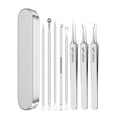 thumbnail image 1 of Professional Pimple Extractor Kit, Ultra-Sharp Stainless Steel Blackhead & Comedone Remover Tweezers, Acne Clip Beauty Tool with Storage Case, 1 of 8