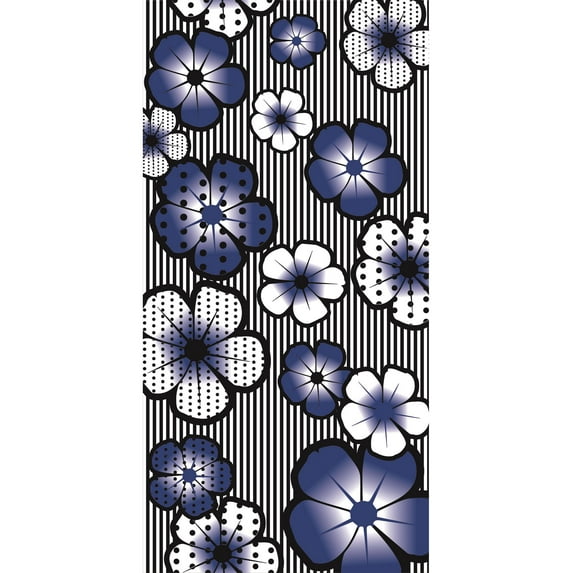 Island Gear Beach Towels for Kids Cotton Velour Beach Bath Pool Towel, 30x60, Blue Flowers, Size: One Size